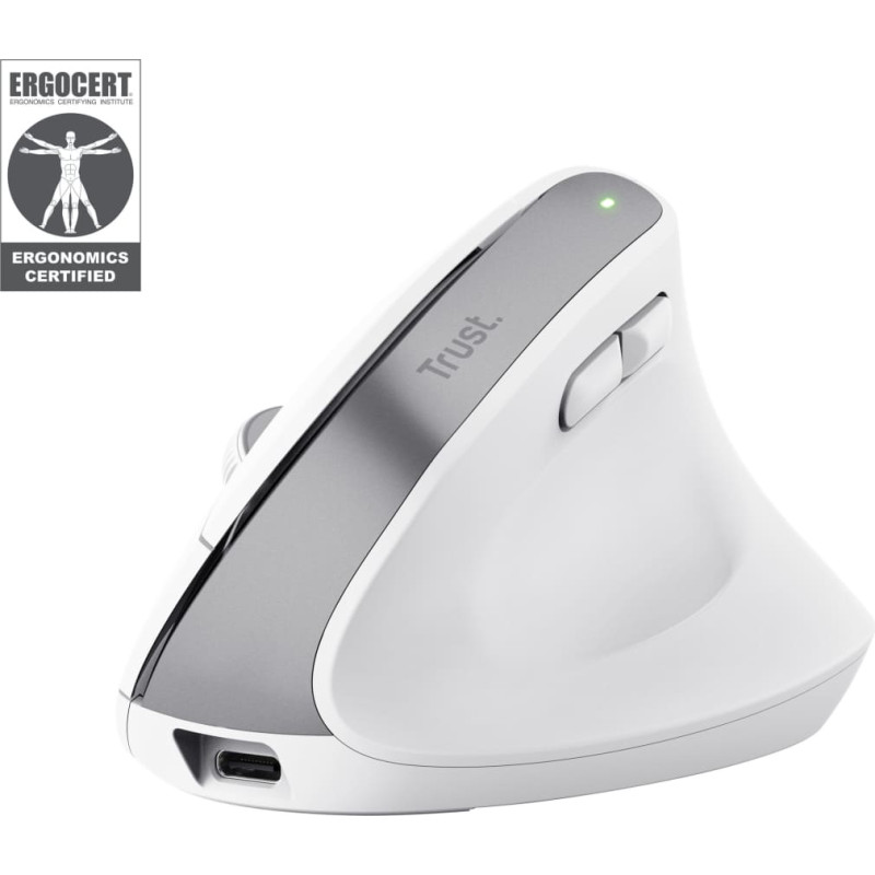 Trust MOUSE USB OPTICAL WRL BAYO+/ERGONOMIC WHT 25399 TRUST