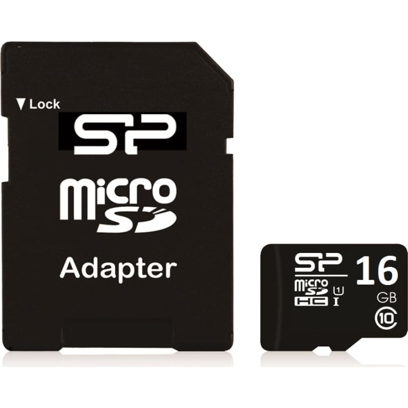 Silicon Power | 16 GB | MicroSDHC | Flash memory class 10 | SD adapter