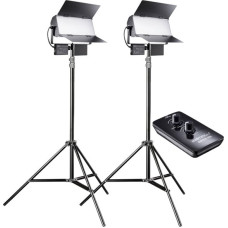 Walimex pro Sirius 160 LED 65W Bi Color 2-Pack with Tripods