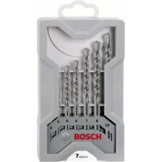 Bosch Drill Set 7 pcs. Silver Percussion