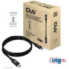 Club3D CABLE USB-C TO USB-C 1M/M/M CAC-1576 CLUB3D