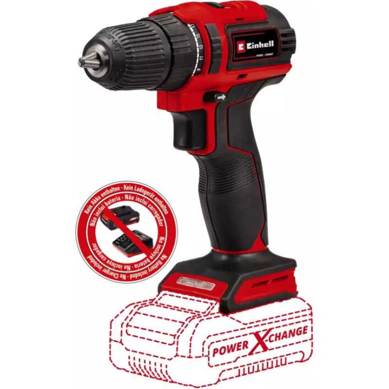 Einhell Cordless Drill TE-CD 18/40 Li BL - S (red/black, without battery and charger)