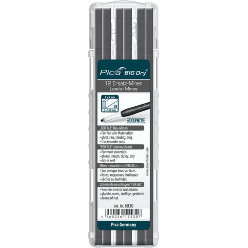 Pica-Marker Pica BIG DRY Refills FOR ALL graphite