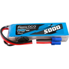 Gens Ace G-Tech 5000mAh 14.8V 45C 4S1P Heli Lipo Battery with EC5 Plug