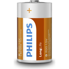 Philips 1x2 Philips LongLife D Batterie