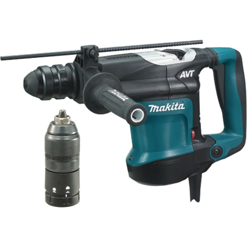 Makita MŁOTOWIERTARKA SDS-PLUS Z OPCJĄ KUCIA 850W 4,9J AVT + DODATKOWY UCHWYT HR3210FCT