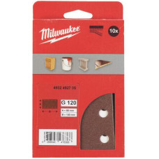 Milwaukee PAPIER ŚCIERNY 80mm x 133mm 8 OTWOR&Oacute;W P80 /10szt.
