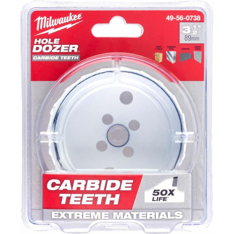 Milwaukee OTWORNICA HOLE DOZER  86mm Z WĘGLIKIEM