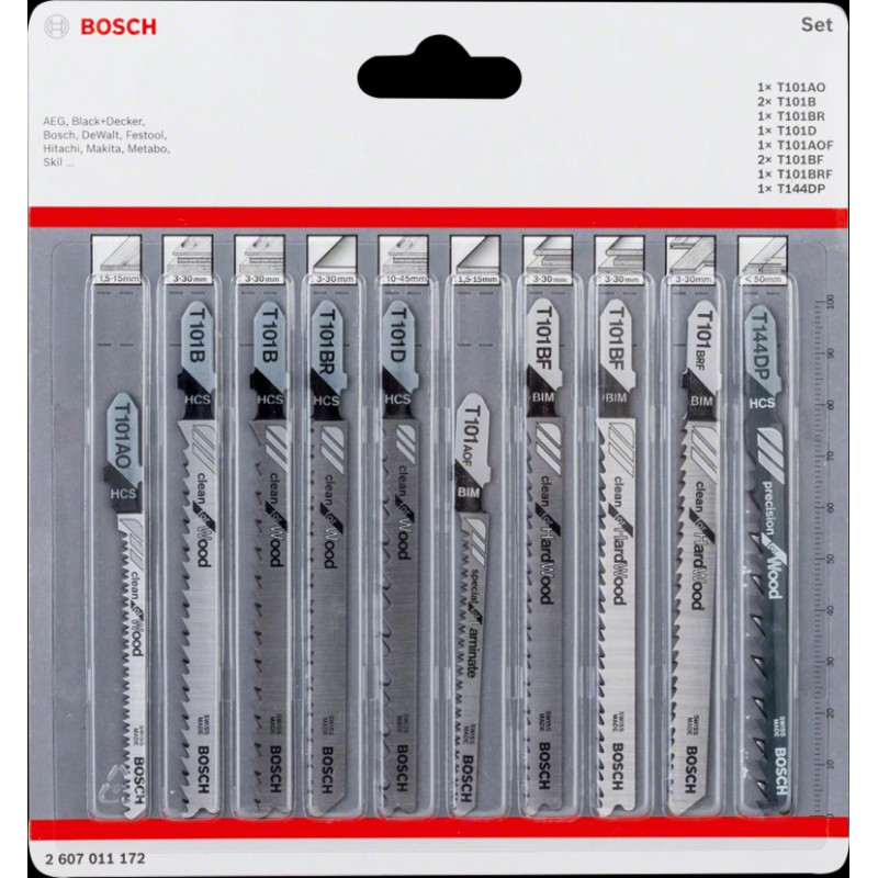 Bosch Blister Set STB 10-pcs. clean