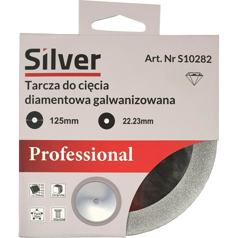 Silver TARCZA DIAMENTOWA DO CIĘCIA 125x1,1x15mm /SILVER