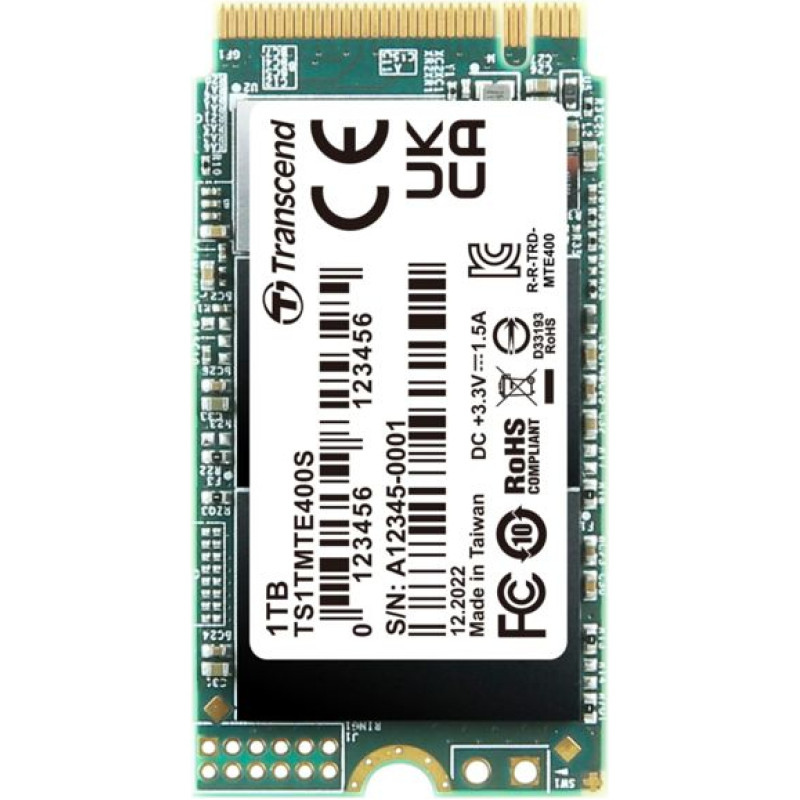 Transcend SSD MTE400S        1TB NVMe PCIe Gen3x4 3D