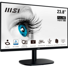 MSI PRO MP245VDE, LED monitor - 23.8 - black, FullHD, VA, Adaptive Sync, HDMI, VGA, 100Hz panel