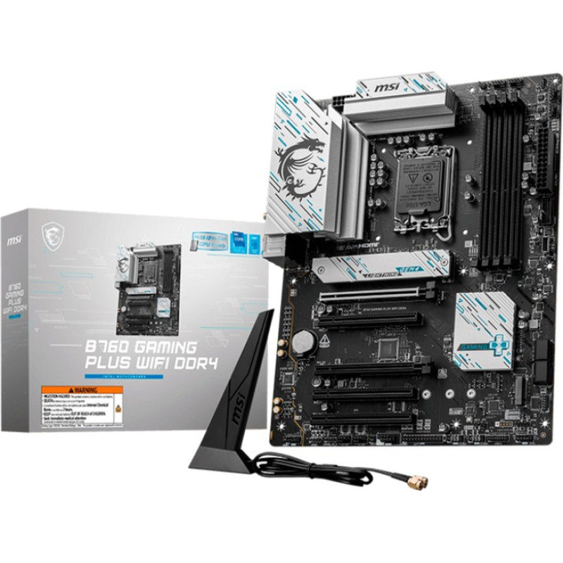 MSI B760 GAMING PLUS WIFI DDR4 - Socket 1700 - motherboard