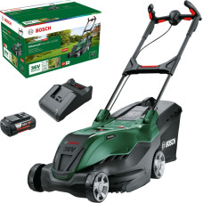 Bosch Powertools Cordless Lawnmower AdvancedRotak 36V-40-650, 36Volt (green/black, Li-ion battery 4.0Ah, POWER FOR ALL)