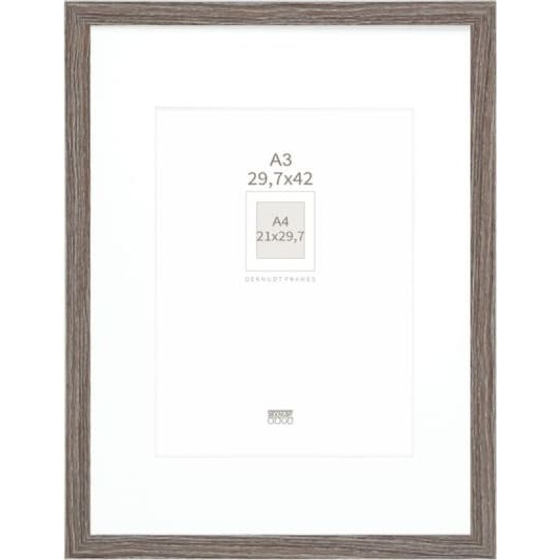 Deknudt S66KH3 P1 DIN A3 29,7x42 Holz grau mit Passepartout