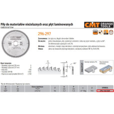 CMT PIŁA DO CIĘCIA MATERIAŁÓW NIEŻELAZNYCH,PCV ORAZ PŁYT LAMINOWANYCH HW D=160 F=20 Z=56 K=2,2/1,6