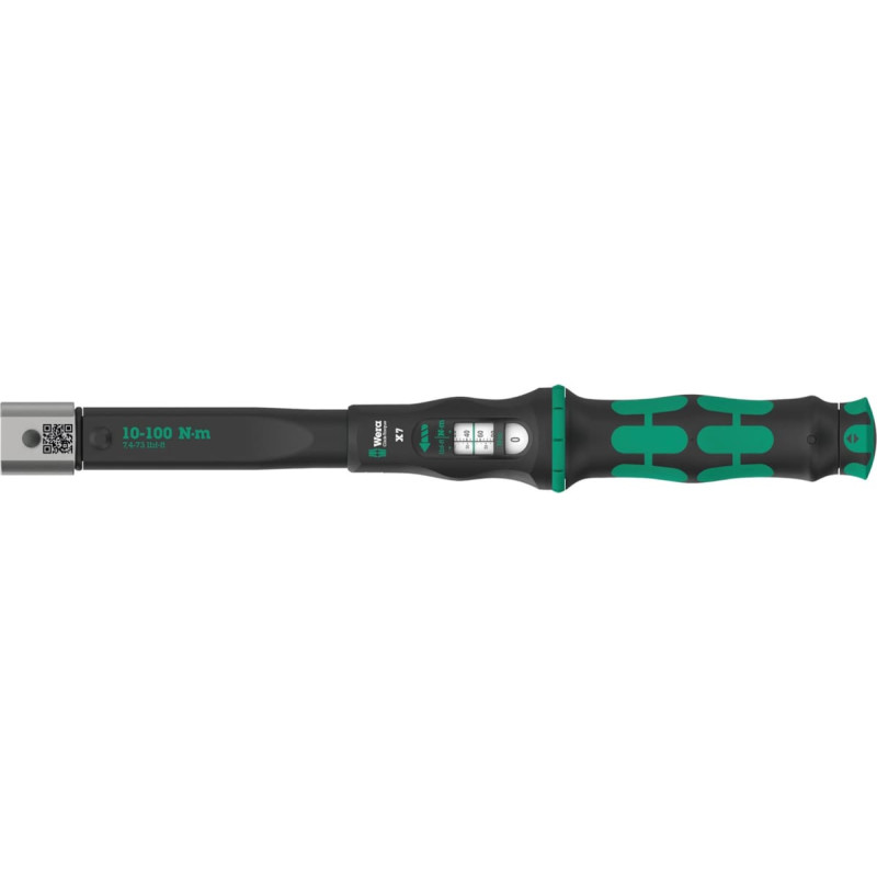 Wera torque wrench for insert tools Click-Torque X 7 (black/green, with square insert 14x18mm)