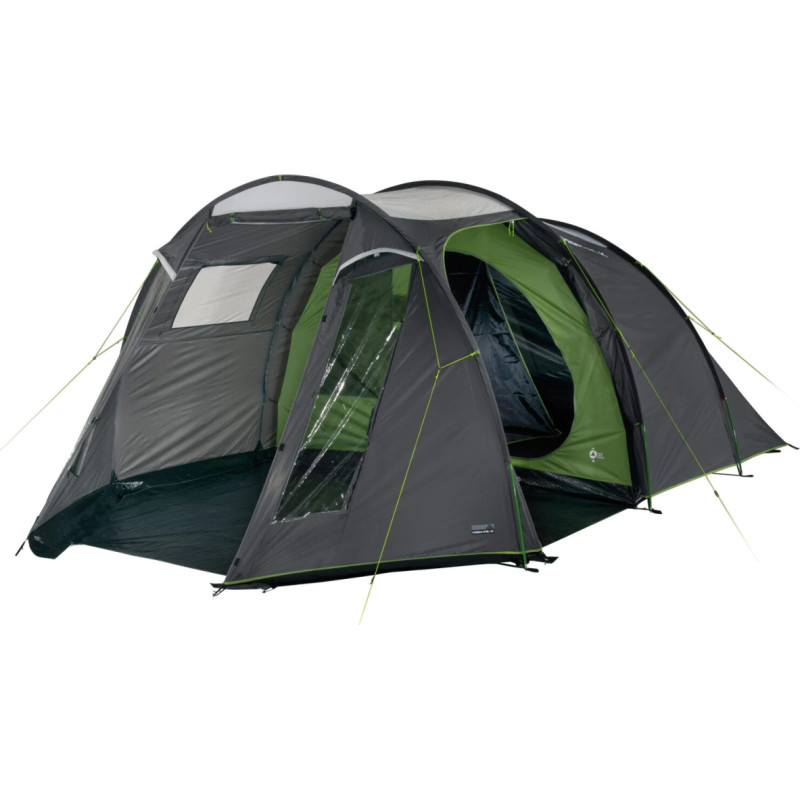 High Peak family tunnel tent Ancona 5.0 (dark grey/green, model 2022)