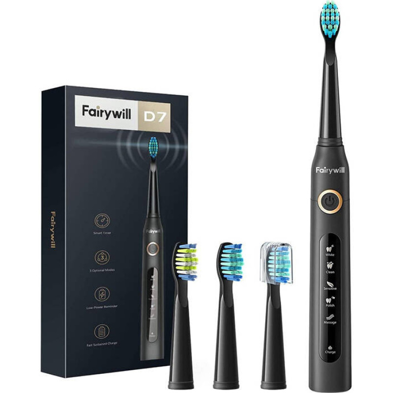 Fairywill Sonic toothbrush FairyWill FW-507 (Black)