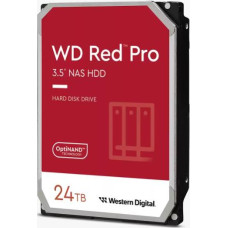 Western Digital HDD|WESTERN DIGITAL|Red Pro|24TB|SATA|512 MB|7200 rpm|3,5