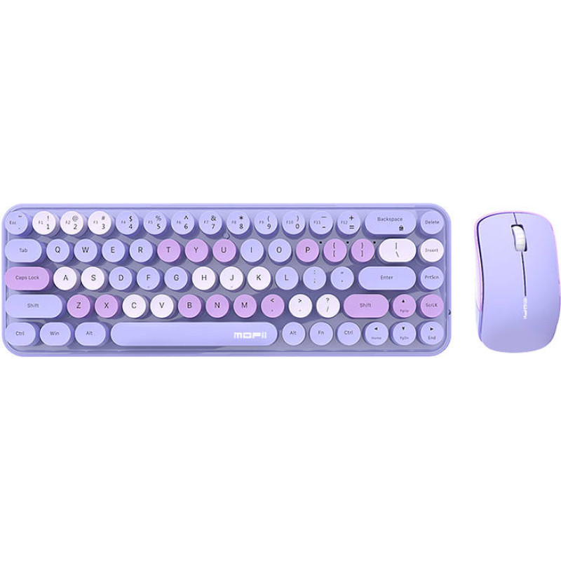 Mofii Wireless keyboard + mouse set MOFII Bean 2.4G (Purple)