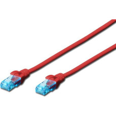 Digitus Patch cord U/UTP cat.5e PVC 5m Red