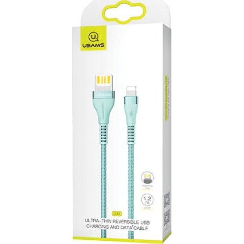 Usams USB cable Usams USB-A - Lightning 1.2 m Blue (63781-uniw)