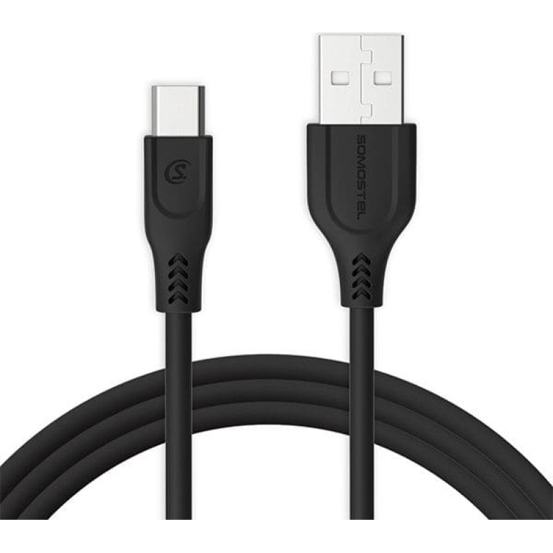 Somostel Kabel USB Somostel USB-A - USB-C 1 m Czarny (25712)