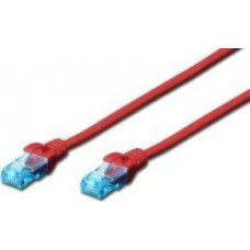 Digitus Patchcord DIGITUS UTP kat. 5e 30m PVC czerwony
