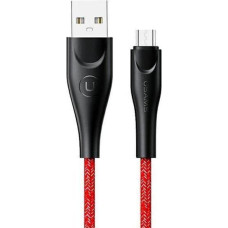 Usams USB cable Usams USB-A - microUSB 2 m Red (6958444983578)