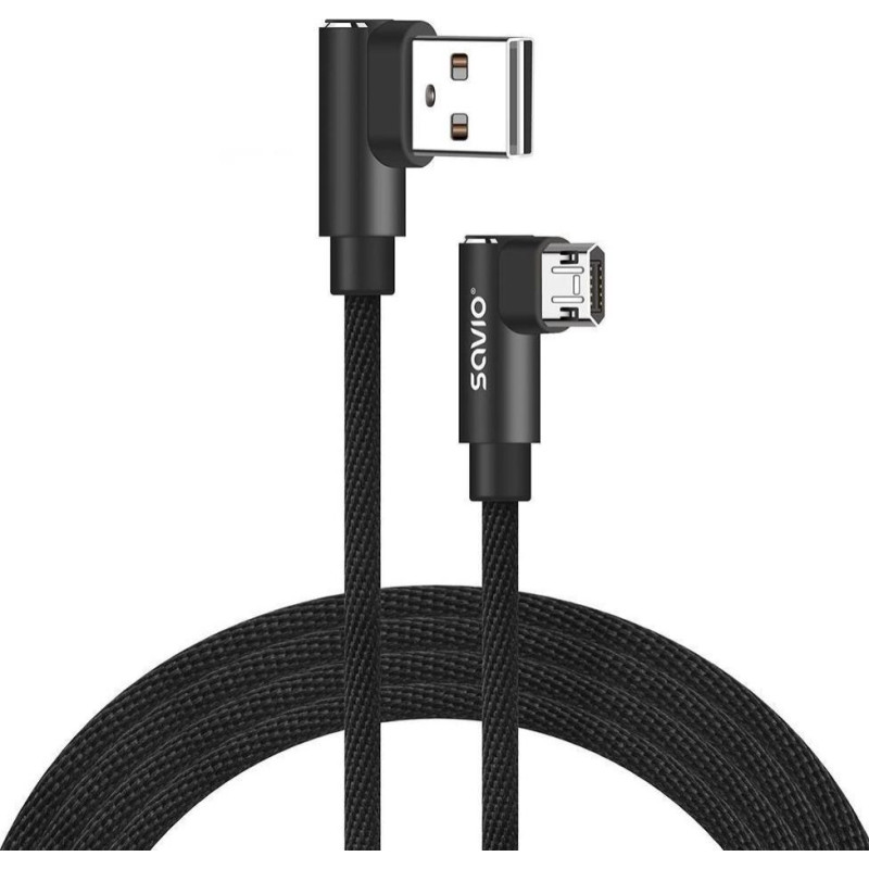 Savio USB cable Savio Thunderbolt - microUSB 1 m Black (1_815989)