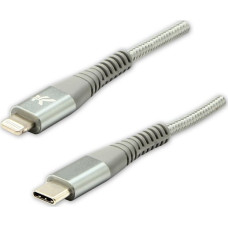Logo USB cable Logo USB-C - Lightning 1 m Silver
