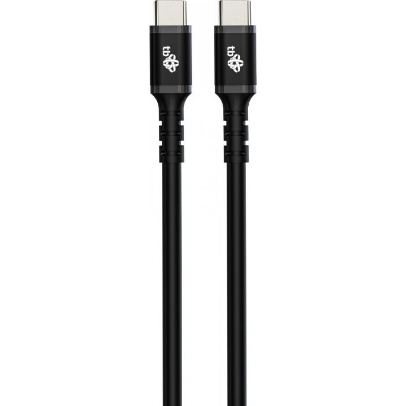 Tb Print Kabel USB TB Print USB-C - USB-C 2 m Czarny (AKTBXKUCC2SI20B)