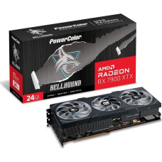 Powercolor Radeon RX 7900 XTX Hellhound 24GB OC, graphics card (black)