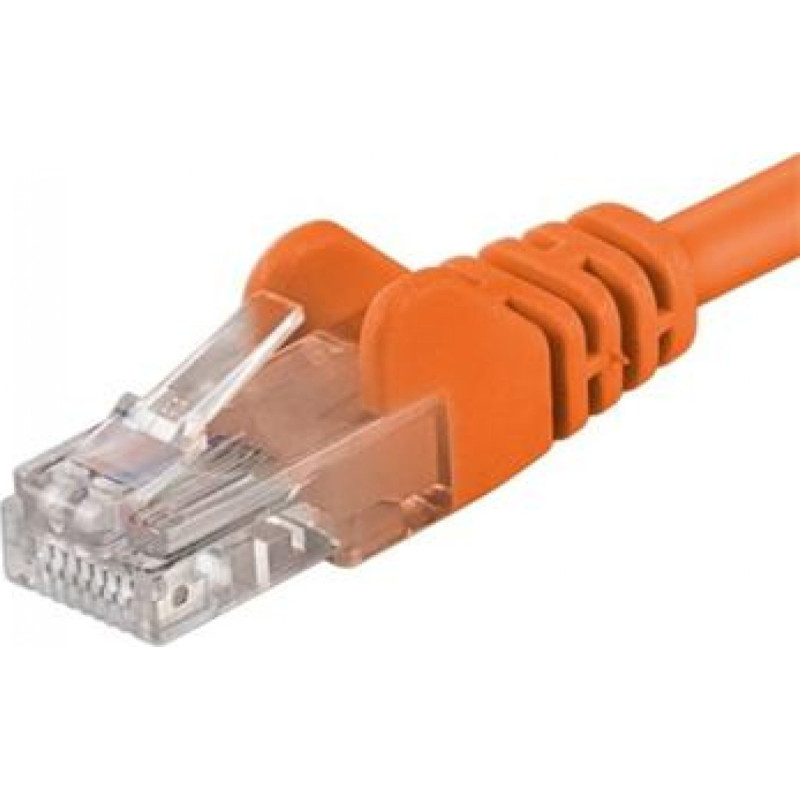 Premiumcord Patch kabel UTP RJ45-RJ45 CAT6 10m oranžov&aacute;