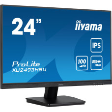 Iiyama ProLite XU2493HSU-B7, LED monitor - 23.8 - black (matt), FullHD, IPS, Adaptive-Sync, 100Hz panel
