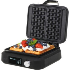 Adler Waffle Maker with LED Display | AD 3087 | 2200 W | Number of pastry 2 | Belgium | Black
