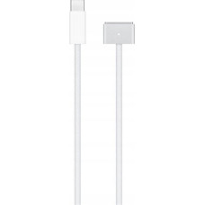 Apple USB 2.0 charging cable, USB-C connector > magnetic MagSafe 3 connector (silver, 2 meters, sleeved, charging only)