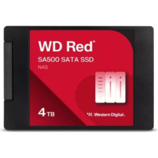 Western Digital SSD|WESTERN DIGITAL|Red SA500|4TB|SATA 3.0|Write speed 520 MBytes/sec|Read speed 560 MBytes/sec|2,5