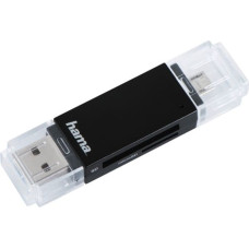 Hama USB 2.0 OTG Card Reader Basic  SD/microSD black