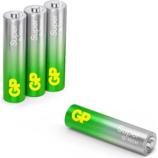 Gp Batteries 1x4 GP Super Alkaline 1,5V AAA Micro LR03 Rel. 03024AETA-B4