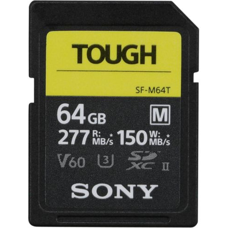 Sony SDXC M Tough series    64GB UHS-II Class 10 U3 V60