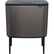 Brabantia Waste Bin Bo Touch Bin Platinum, 11 + 23 L