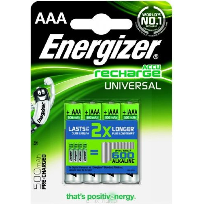 Energizer AKUMULATOR HR03/4 AAA UNI 500MAH