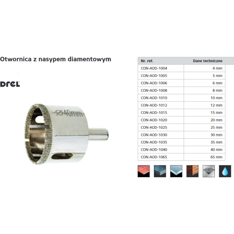 Dremel DREL KORONA Z NASYPEM DIAMENTOWYM 12mm