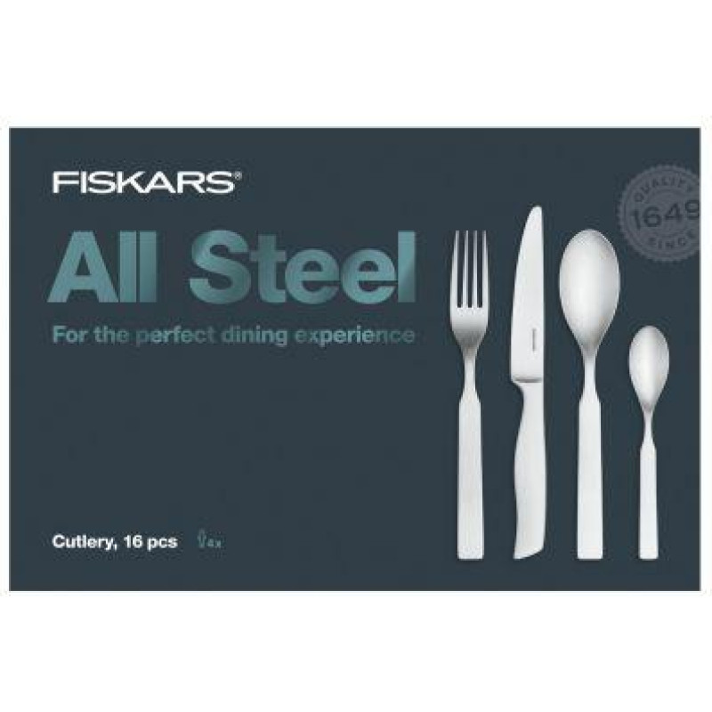 Fiskars ZESTAW SZTUĆCÓW 16szt. ALL STEEL