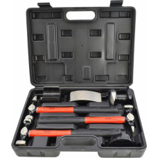 Awtools AW AUTO BODY HAMMER & DOLLY SET 7pcs/ STORAGE CASE/ BLACK LINE