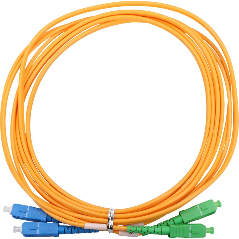 Extralink SC/APC-SC/UPC | Patchcord | Single mode, Duplex, G652D, 3mm, 3m