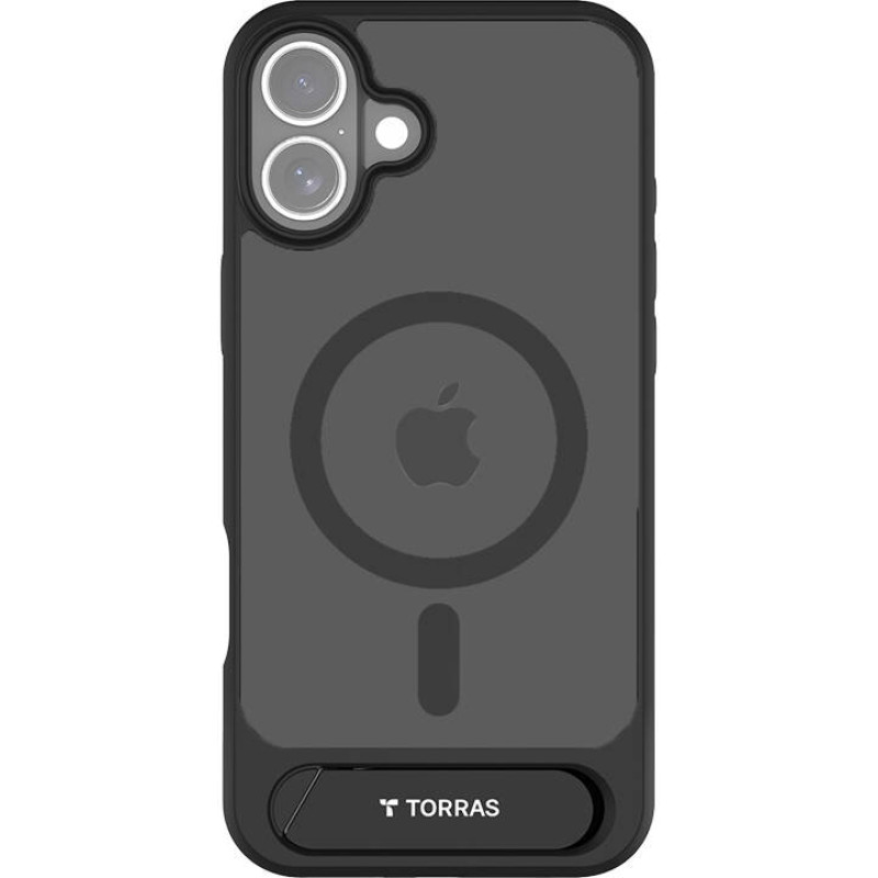 Torras Etui Torras Pstand Series dla iPhone 16 (Czarne)