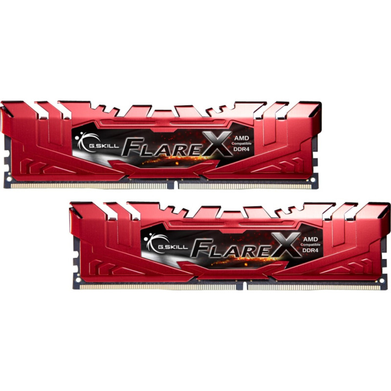 G.skill DDR4 32GB 2400-CL15 Flare X - Dual-Kit - Red